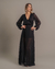 Vestido Boutic. Romana Preto Listrado