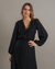 Vestido Boutic. Romana Com Renda Poá Preto - Espaço LD