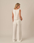 Calça Boutic. Alfaiataria Thais Off White - loja online
