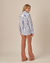 Camisa Stripe Oversized Azul Claro na internet