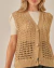 Colete Meg Tricot Macrame na internet