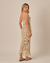 Vestido Casualli Juliana Rede Lurex Bege - comprar online