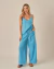 Conjunto Boutic. Bella Viscolinho Turquesa
