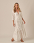 Vestido Boutic. Arraial Off White