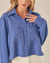 Camisa Mika Viscose Azul na internet