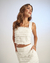Conjunto Nanaminze Natasha Franjas Off White - comprar online