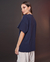 T-shirt Nanaminze Monaco Algodão Marinho na internet