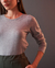 Blusa Canelada Mescla
