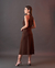 Conjunto Evasê Cora Marrom - loja online
