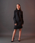 Vestido Le Dress Atelier Luiza Franjas Preto - loja online