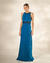 Vestidp Angelina Le Dress Atelier Angelina Bordado Azul Petróleo