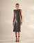 Vestido Le Dress Atelier Tábata Midi Paetê Chumbo - comprar online