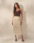 Saia Thais Linho Bege - comprar online