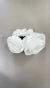 Scrunchie Cetim Flor Dupla Off White - Espaço LD