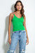 Regata Tricot Canelado Bruna Verde