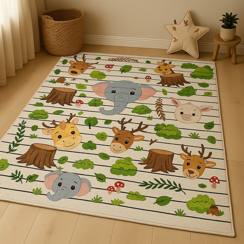 Tapete Infantil Savana 1m x 1,32m | Antiderrapante e Lavável - comprar online