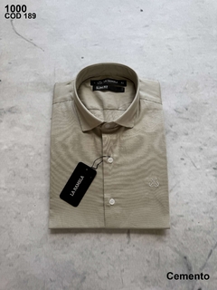 CAMISA LISA REGULAR CUELLO ITALIANO 3000