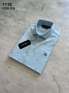 CAMISA CUELLO ITALIANO 1110 - comprar online