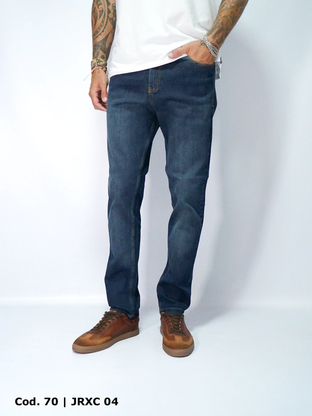 JEANS RELAX CONFORT AZUL MATIZADO