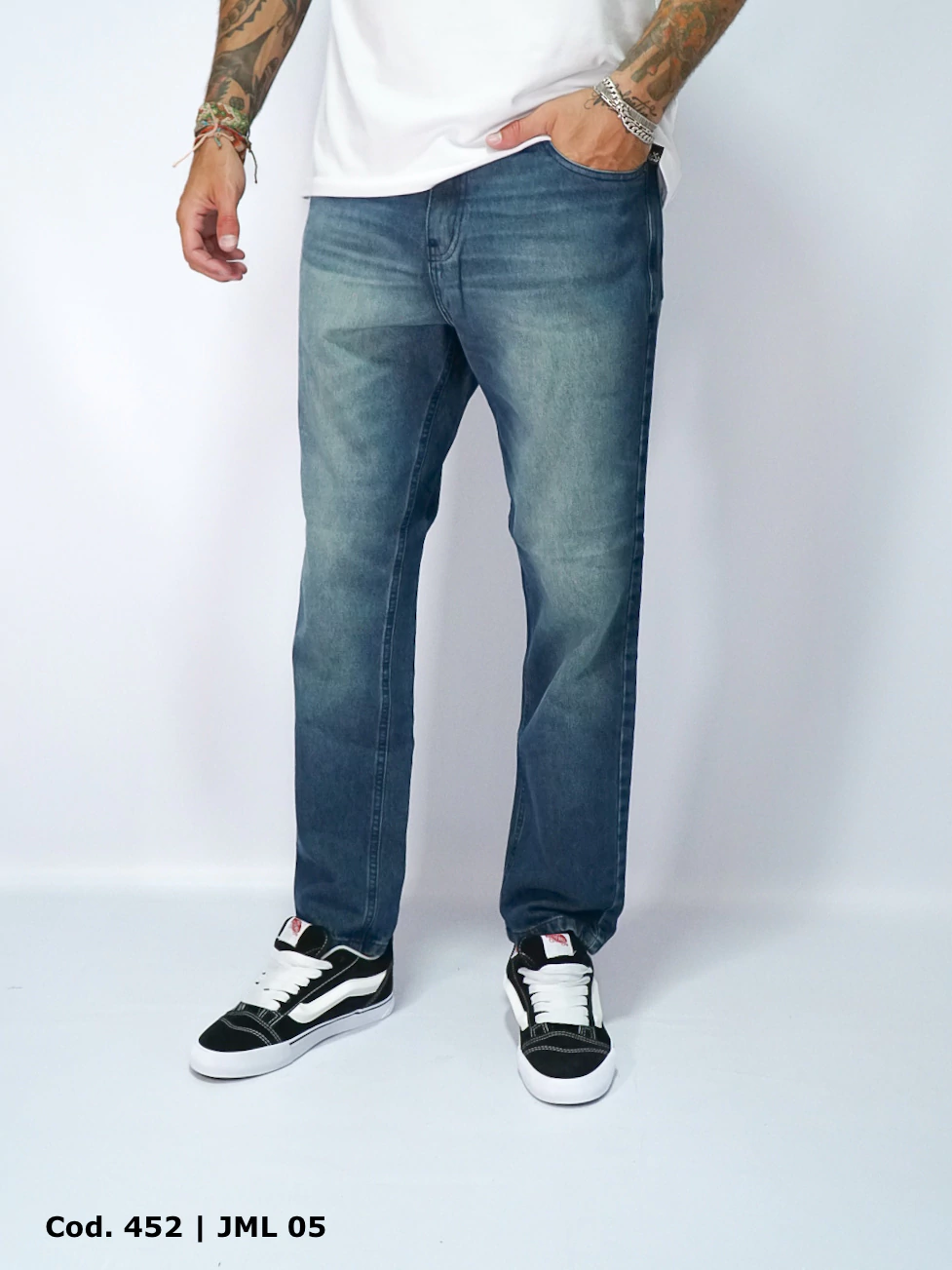 JEANS MOM MATIZADO STONE 38 JML05
