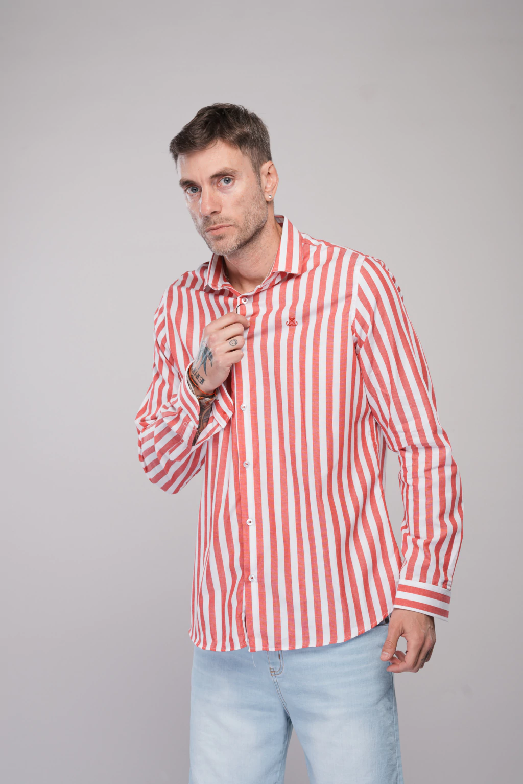 CAMISA RELAX RAYA ANCHA PIMA PERUANO 858