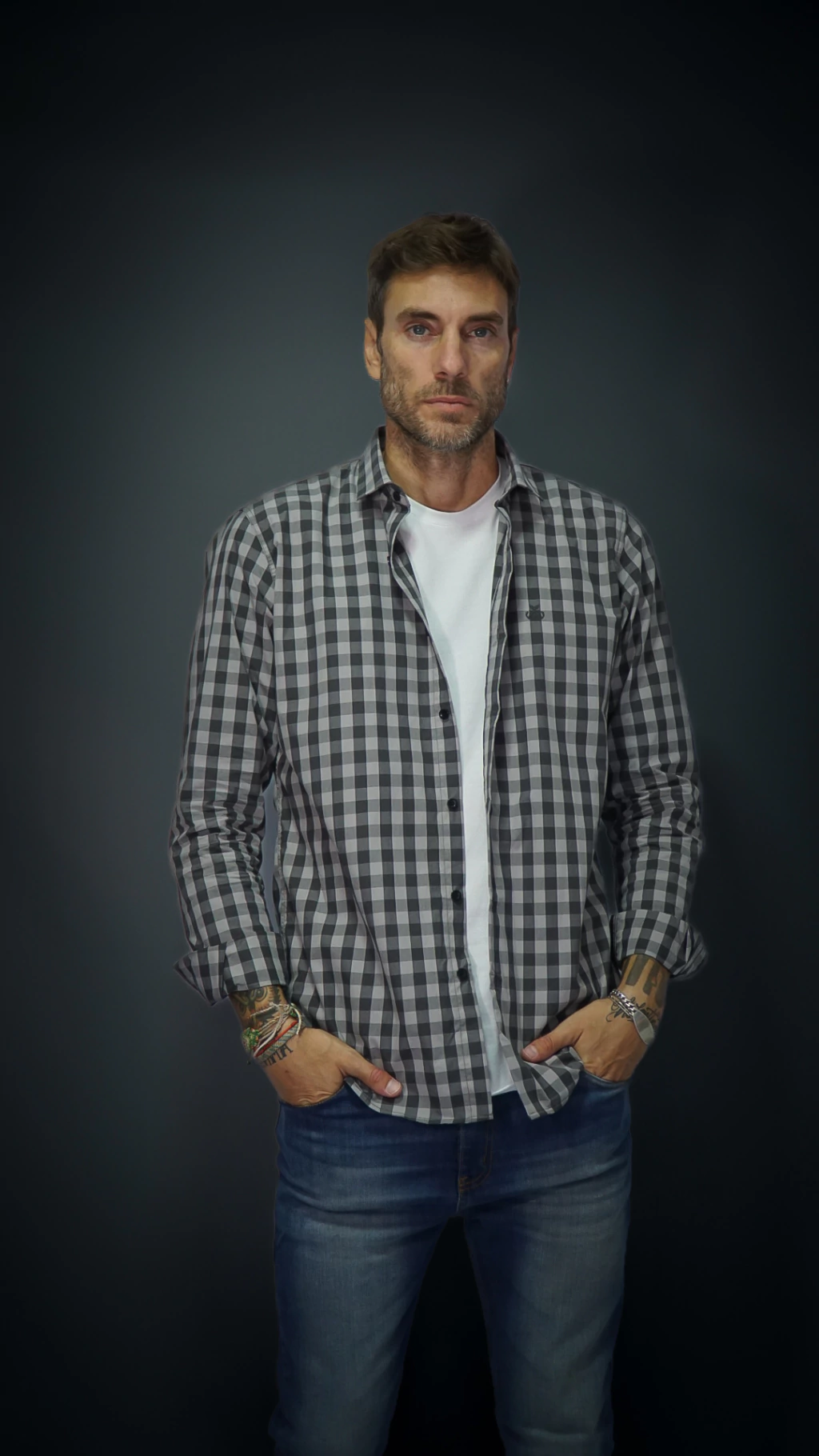 CAMISA CUADROS SLIM FIT 574