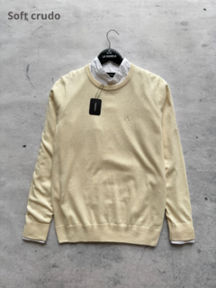 SWEATER SLIM SOFT LISO CUELLO O - LA RAMBLA STORE