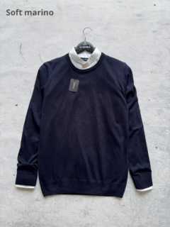 SWEATER SLIM SOFT LISO CUELLO O