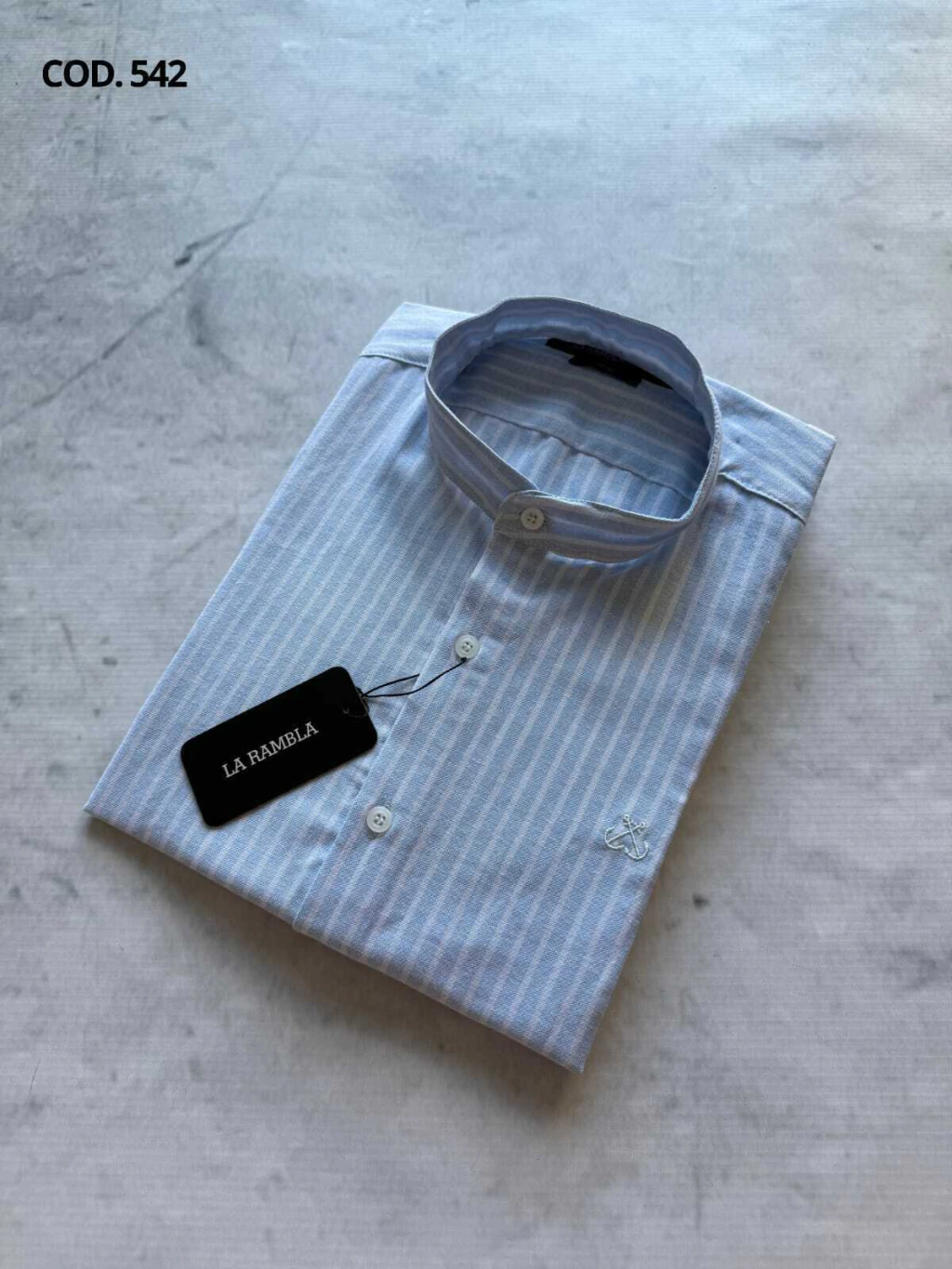 CAMISA MAO RAYAS OXFORD 542