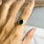 Anel gota verde luxo - comprar online