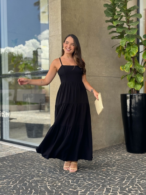 Vestido Cláudia - Preto - comprar online