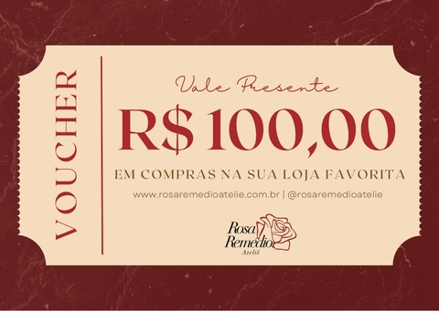 Vale Presente R$ 100,00