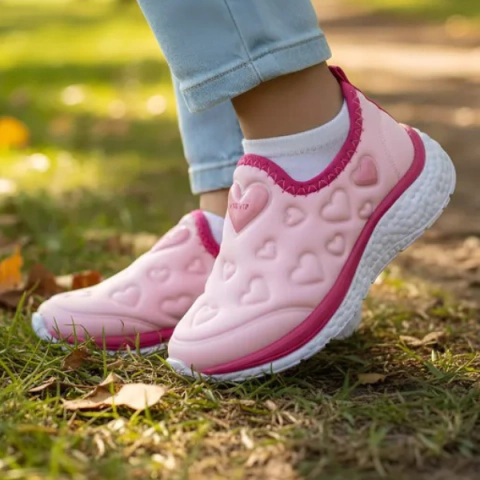 Tênis Slip Escolar Infantil Menina Via Vip Vv9532