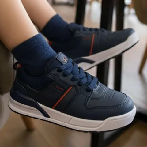 Tênis Infantil Escolar Menino Via Vip Vv4023