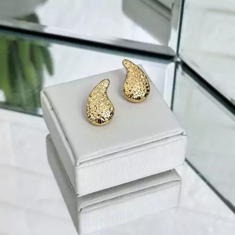 Brinco Gota Martelado