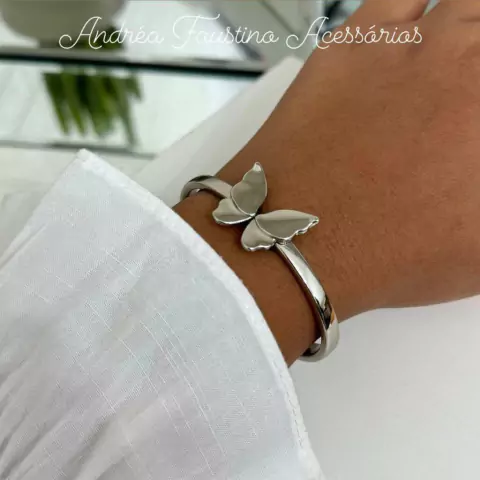Bracelete De Borboleta Prata - comprar online