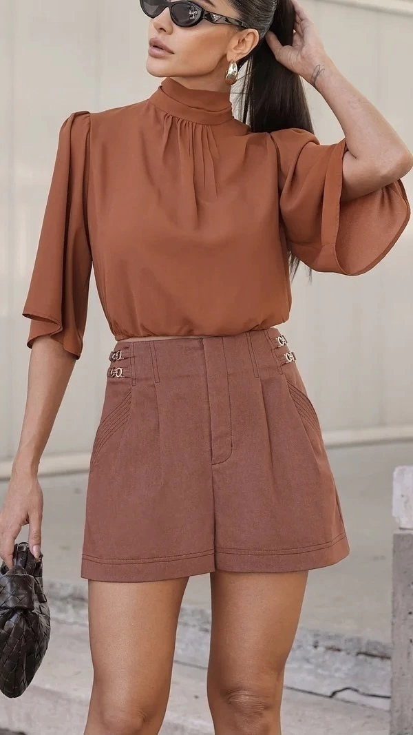 SHORTS SARJA COM FIVELA
