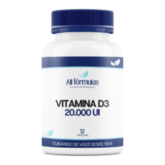 Colecalciferol - Vitamina D3 20.000 UI 12 Cápsulas