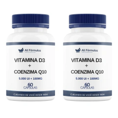Vitamina D3 5.000ui + Coenzima Q10 100mg - 60 Cápsulas - comprar online