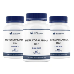 Vitamina B12 (Metilcobalamina) 2000MCG - 60 Cápsulas na internet