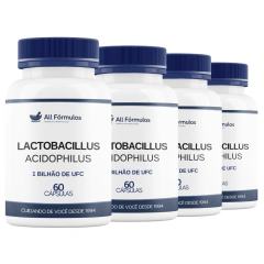 Lactobacillus Acidophilus 1 Bilhão UFC - 60 Cápsulas - All Fórmulas Farmácia de Manipulação