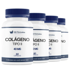 Colágeno Tipo 2 40MG - 60 Cápsulas - All Fórmulas Farmácia de Manipulação