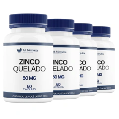 Zinco Quelado 50MG - 60 Cápsulas - All Fórmulas Farmácia de Manipulação