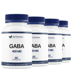 Gaba (Ácido Gama-Aminobutírico) 400MG - 60 Cápsulas - All Fórmulas Farmácia de Manipulação