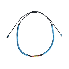 Pulseirinha de Miçangas Indie Azul