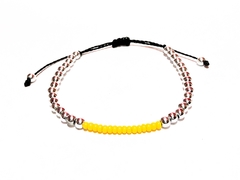 Pulseira bolinha cores amarelo