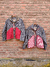 Campera Elsa Paño espigado y bolsillos jean bordó - comprar online