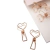Binder Clip Bee Unique Coração 06un - Ju em Cores Papelaria