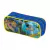 Estojo BRW Duplo Dinossauro Raptors Azul e Amarelo