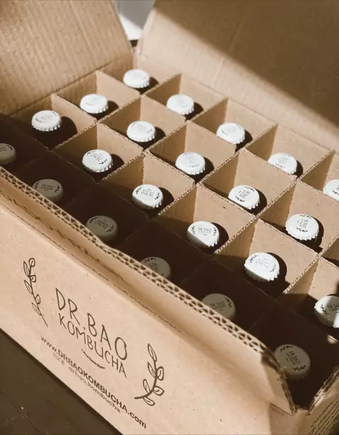 Caixa Dr. Bao Kombucha 24 unidades
